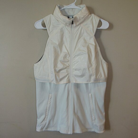 Lululemon Kanto Catch Me Hooded Vest Sz 12 Wind Water Resistant Angel Wing - Picture 1 of 4